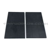 100mm x 60mm Rectangle Black Plastic Bases