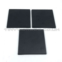 60mm Square Black Plastic Bases